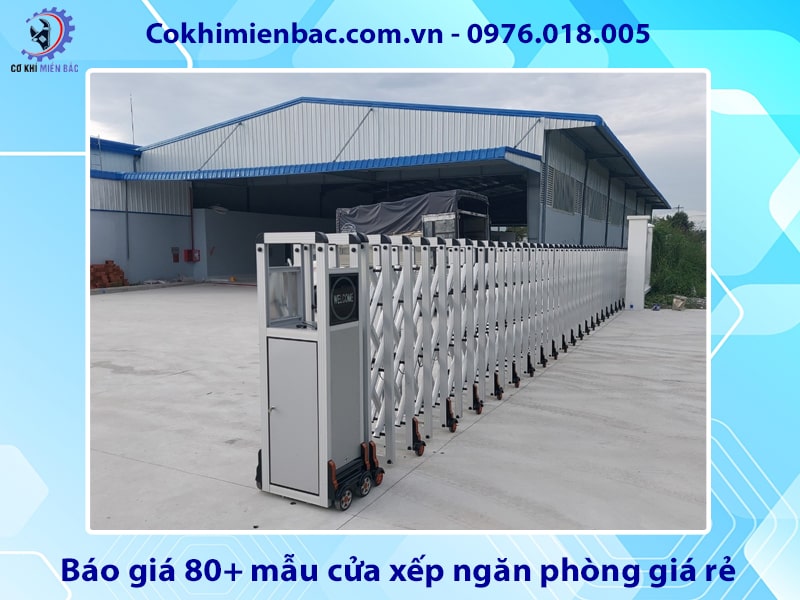 Báo giá 100+ mẫu cửa xếp tự động đẹp, hiện đại, tiện nghi