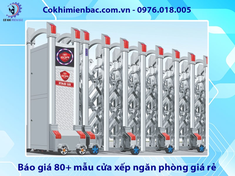 Báo giá 100+ mẫu cửa xếp tự động đẹp, hiện đại, tiện nghi