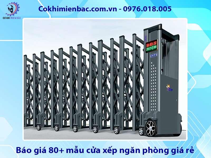 Báo giá 100+ mẫu cửa xếp tự động đẹp, hiện đại, tiện nghi