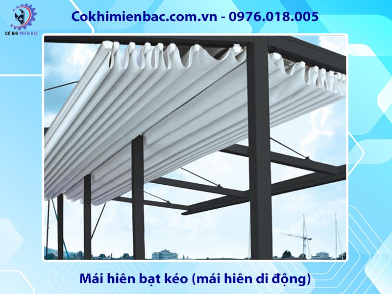 Mái hiên bạt kéo (mái hiên di động)