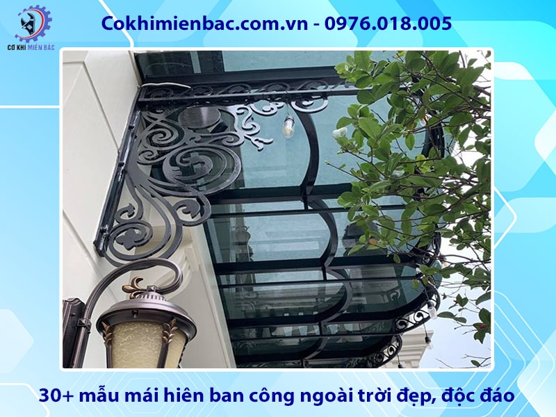 30+ mẫu mái hiên ban công ngoài trời đẹp, độc đáo 2025