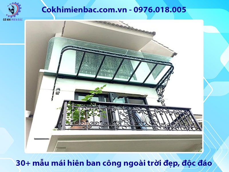 30+ mẫu mái hiên ban công ngoài trời đẹp, độc đáo 2025