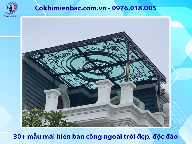 30+ mẫu mái hiên ban công ngoài trời đẹp, độc đáo 2025