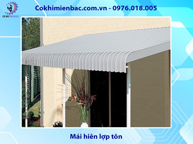 Mái hiên lợp tôn