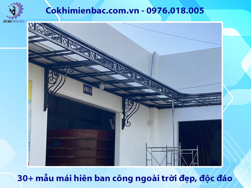 30+ mẫu mái hiên ban công ngoài trời đẹp, độc đáo 2025