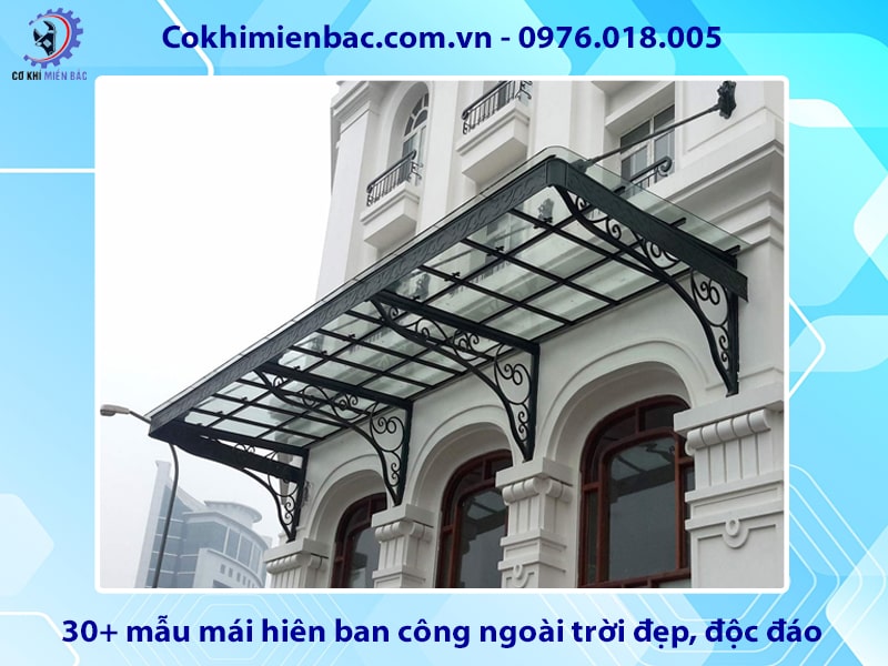 30+ mẫu mái hiên ban công ngoài trời đẹp, độc đáo 2025