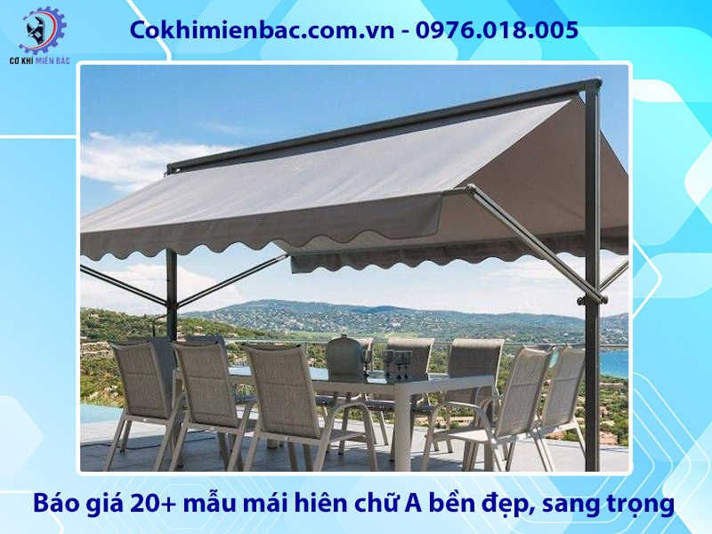 Báo giá 20+ mẫu mái hiên chữ A bền đẹp, sang trọng 2025