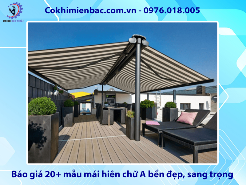 Báo giá 20+ mẫu mái hiên chữ A bền đẹp, sang trọng 2025