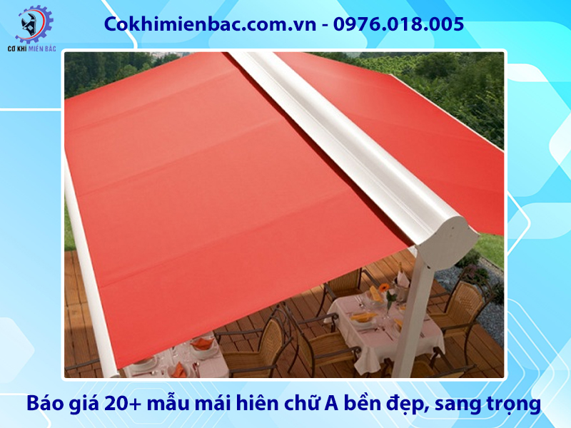 Báo giá 20+ mẫu mái hiên chữ A bền đẹp, sang trọng 2025