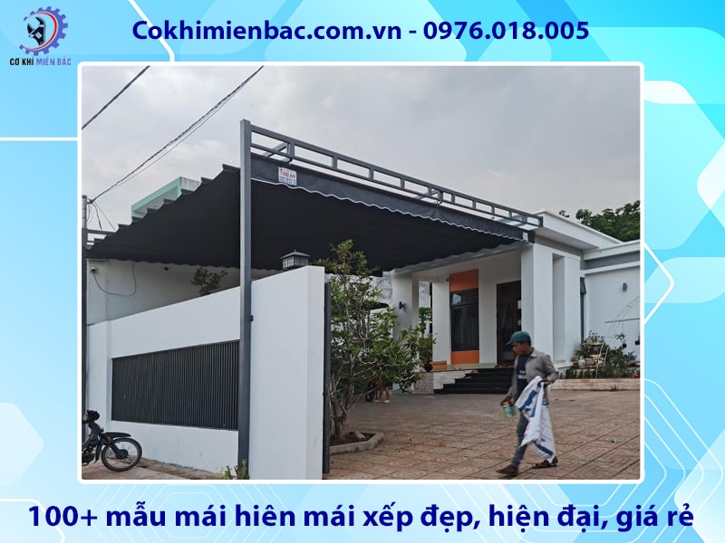 100+ mẫu mái hiên mái xếp đẹp, hiện đại, giá rẻ năm 2025