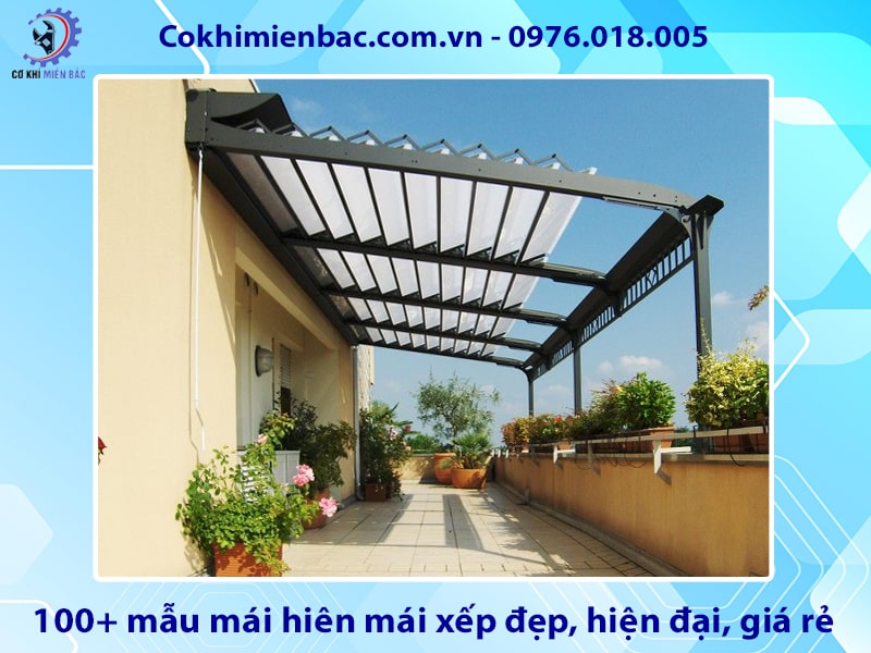 100+ mẫu mái hiên mái xếp đẹp, hiện đại, giá rẻ năm 2025