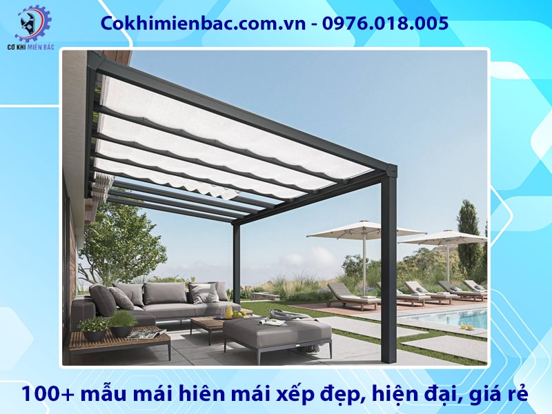 100+ mẫu mái hiên mái xếp đẹp, hiện đại, giá rẻ năm 2025