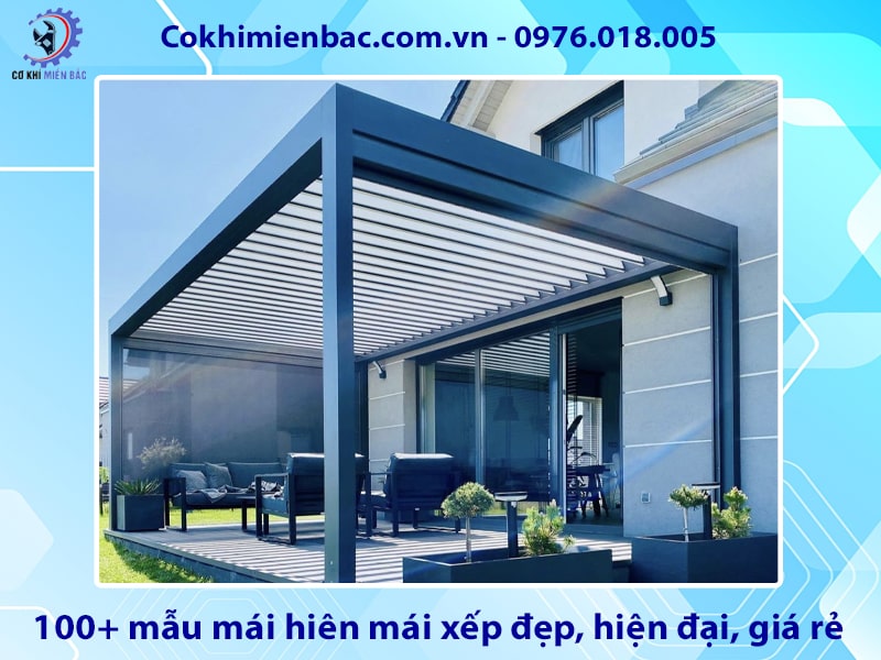 100+ mẫu mái hiên mái xếp đẹp, hiện đại, giá rẻ năm 2025