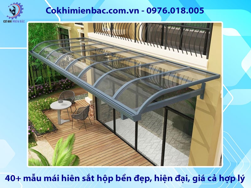 40+ mẫu mái hiên sắt hộp bền đẹp, hiện đại, giá cả hợp lý