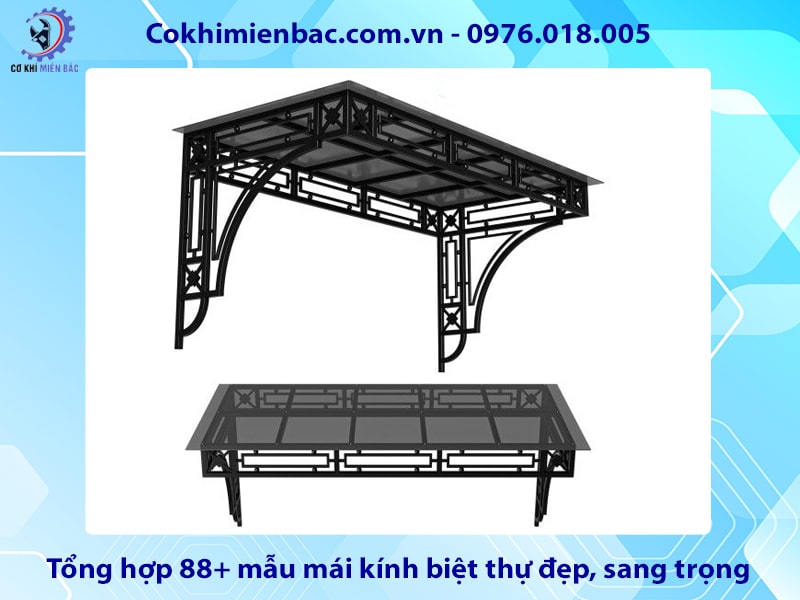 Tổng hợp 88+ mẫu mái kính biệt thự đẹp, sang trọng 2025