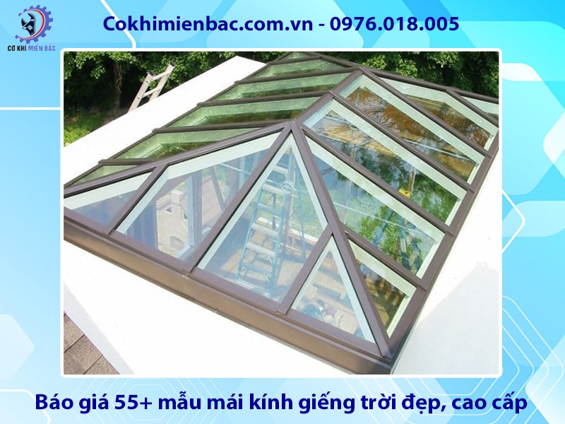 Báo giá 55+ mẫu mái kính giếng trời đẹp, cao cấp 2025