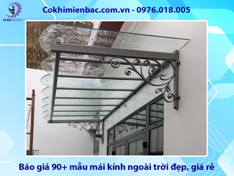 Báo giá 90+ mẫu mái kính ngoài trời đẹp, giá rẻ năm 2025