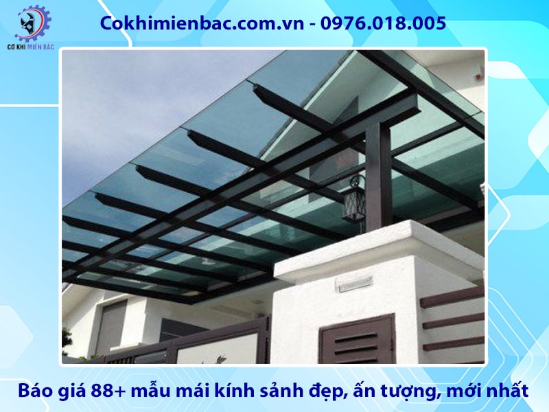 Báo giá 88+ mẫu mái kính sảnh đẹp, ấn tượng, mới nhất 2025