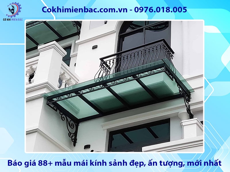 Báo giá 88+ mẫu mái kính sảnh đẹp, ấn tượng, mới nhất 2025