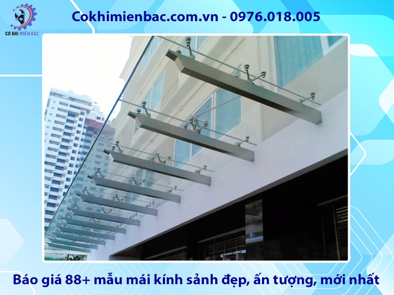 Báo giá 88+ mẫu mái kính sảnh đẹp, ấn tượng, mới nhất 2025