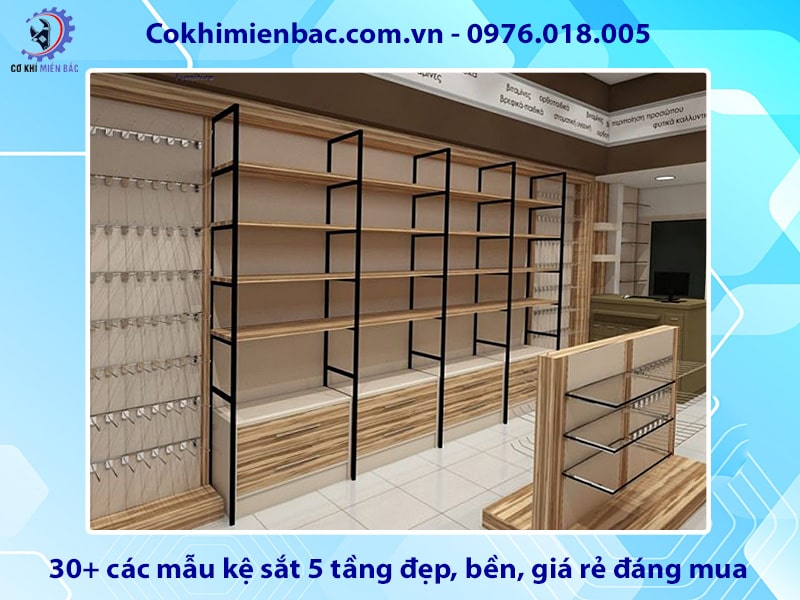 30+ các mẫu kệ sắt 5 tầng đẹp, bền, giá rẻ đáng mua 2025