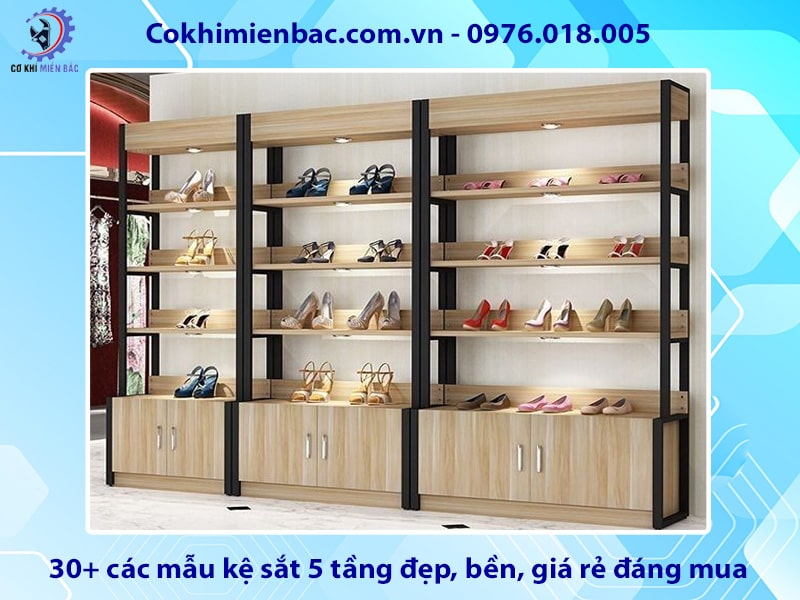 30+ các mẫu kệ sắt 5 tầng đẹp, bền, giá rẻ đáng mua 2025