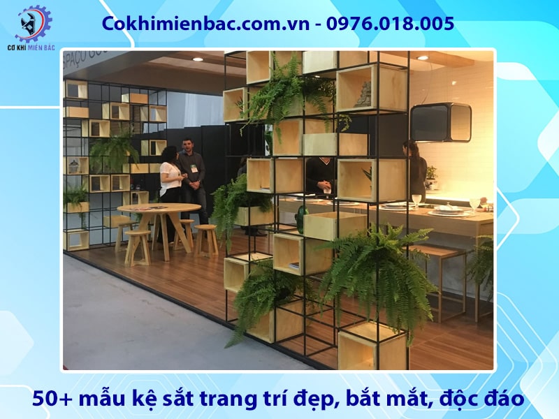 50+ mẫu kệ sắt trang trí đẹp, bắt mắt, độc đáo 2025