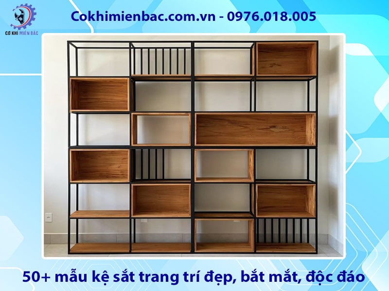 50+ mẫu kệ sắt trang trí đẹp, bắt mắt, độc đáo 2025