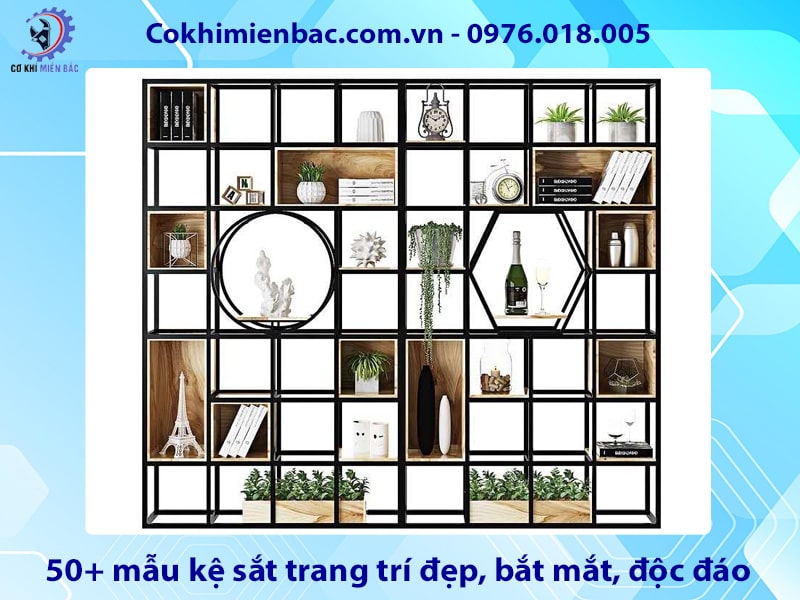 50+ mẫu kệ sắt trang trí đẹp, bắt mắt, độc đáo 2025