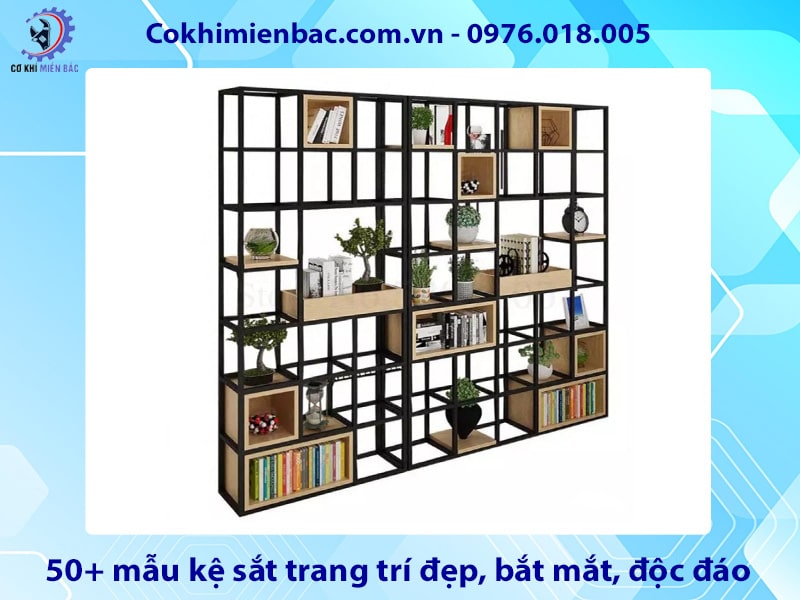 50+ mẫu kệ sắt trang trí đẹp, bắt mắt, độc đáo 2025