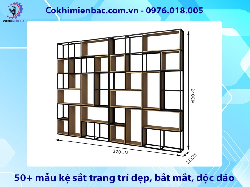 50+ mẫu kệ sắt trang trí đẹp, bắt mắt, độc đáo 2025