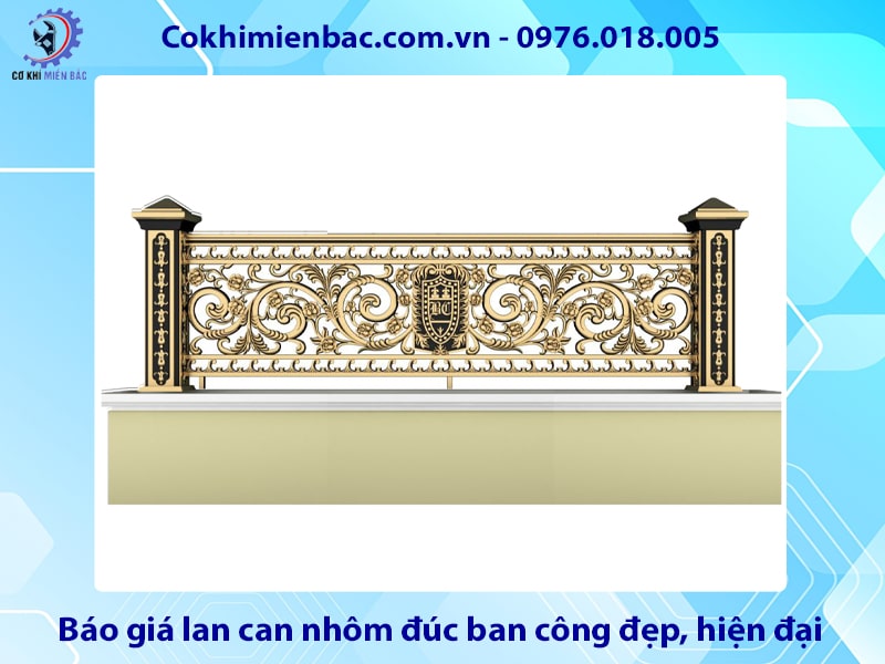 Báo giá lan can nhôm đúc ban công đẹp, hiện đại mới nhất 2025