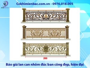 Báo giá lan can nhôm đúc ban công đẹp, hiện đại mới nhất 2025