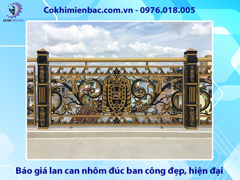 Báo giá lan can nhôm đúc ban công đẹp, hiện đại mới nhất 2025