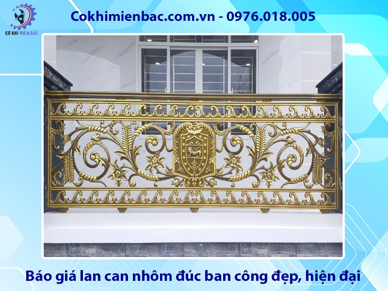 Báo giá lan can nhôm đúc ban công đẹp, hiện đại mới nhất 2025