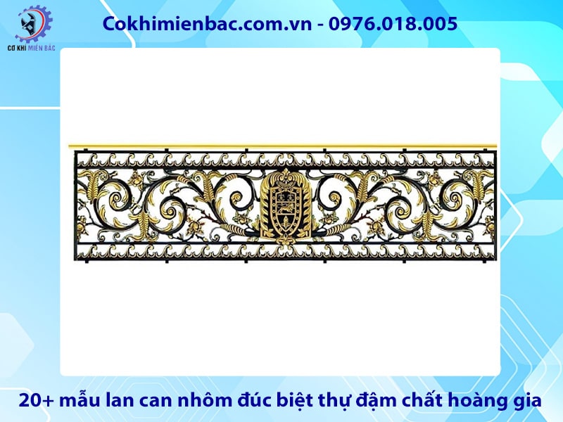 20+ mẫu lan can nhôm đúc biệt thự đậm chất hoàng gia