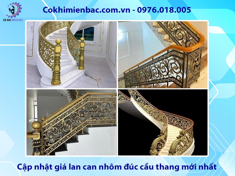 Cập nhật giá lan can nhôm đúc cầu thang mới nhất 2025