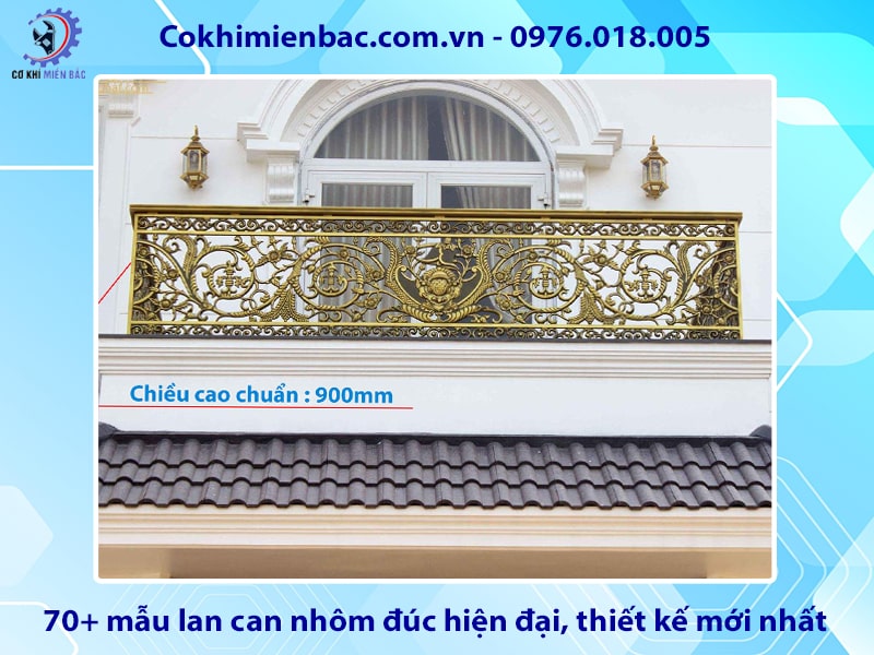 70+ mẫu lan can nhôm đúc hiện đại, thiết kế mới nhất năm 2025