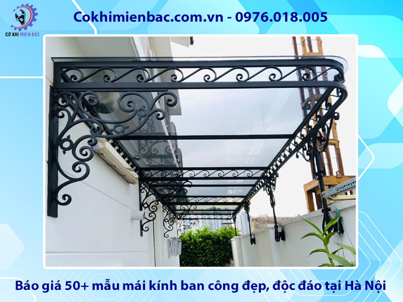 Báo giá 50+ mẫu mái kính ban công đẹp, độc đáo tại Hà Nội
