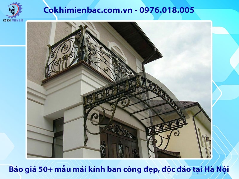Báo giá 50+ mẫu mái kính ban công đẹp, độc đáo tại Hà Nội