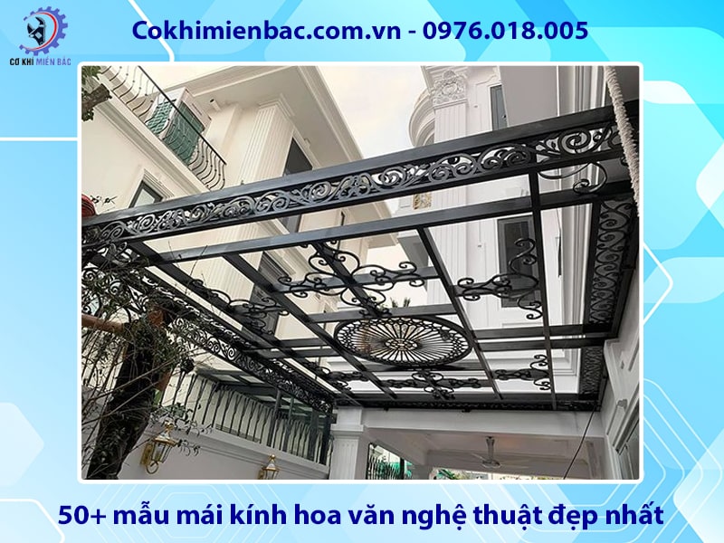50+ mẫu mái kính hoa văn nghệ thuật đẹp nhất năm 2025