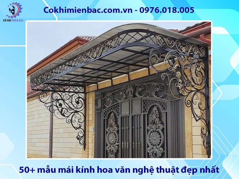 50+ mẫu mái kính hoa văn nghệ thuật đẹp nhất năm 2025