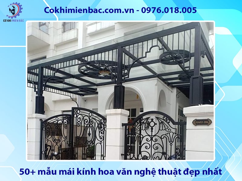 50+ mẫu mái kính hoa văn nghệ thuật đẹp nhất năm 2025