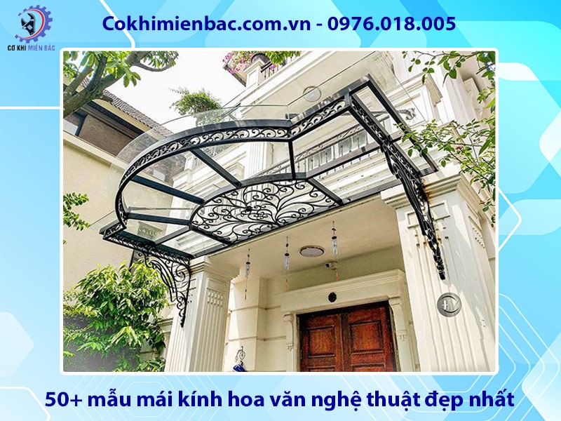 50+ mẫu mái kính hoa văn nghệ thuật đẹp nhất năm 2025
