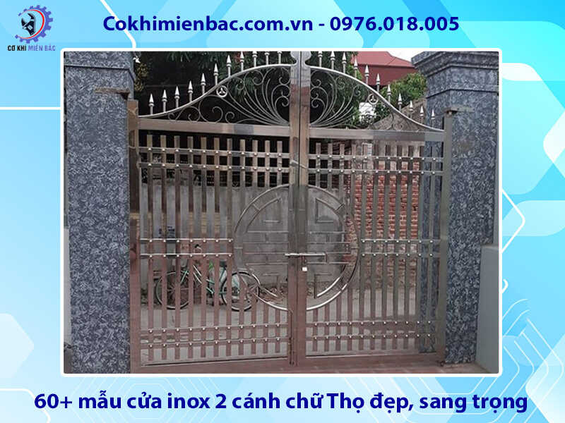 60+ mẫu cửa inox 2 cánh chữ Thọ đẹp, sang trọng, giá rẻ