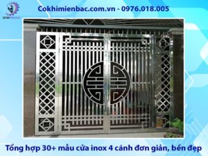 Tổng hợp 30+ mẫu cửa inox 4 cánh đơn giản, bền đẹp