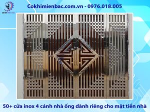 50+ cửa inox 4 cánh nhà ống dành riêng cho mặt tiền nhà