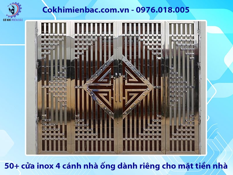 50+ cửa inox 4 cánh nhà ống dành riêng cho mặt tiền nhà