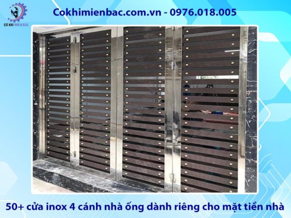 50+ cửa inox 4 cánh nhà ống dành riêng cho mặt tiền nhà