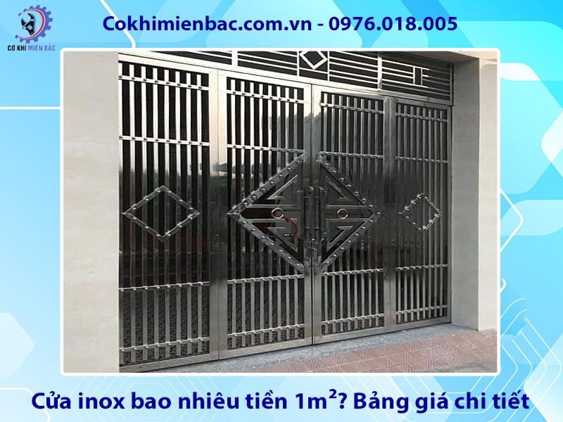 Cửa inox bao nhiêu tiền 1m2? Bảng giá chi tiết năm 2025